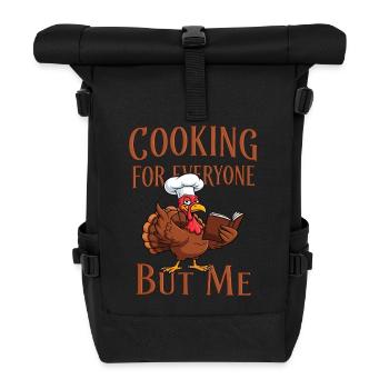 Cooking grouch turkey - Roll Top Backpack - black - Front