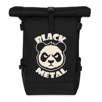 Black Metal/ Panda - Sac à dos roll top - noir - Devant