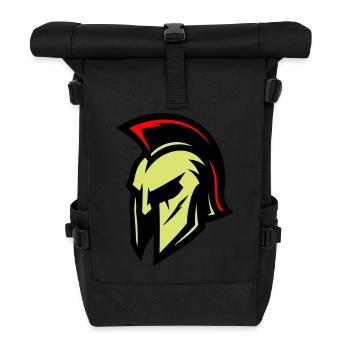 Gladiator Helm Sparta - Rolltop Rucksack - Schwarz - Vorne