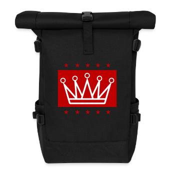 Symbole de la Couronne Icône Royale - Sac à dos roll top - noir - Devant