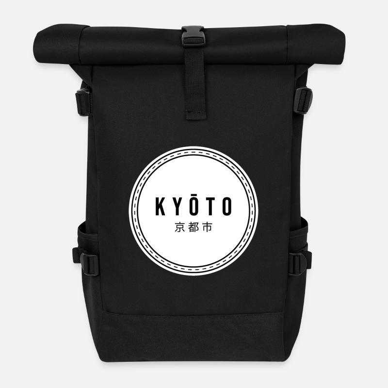 Kyoto - Rolltop Rucksack - Schwarz