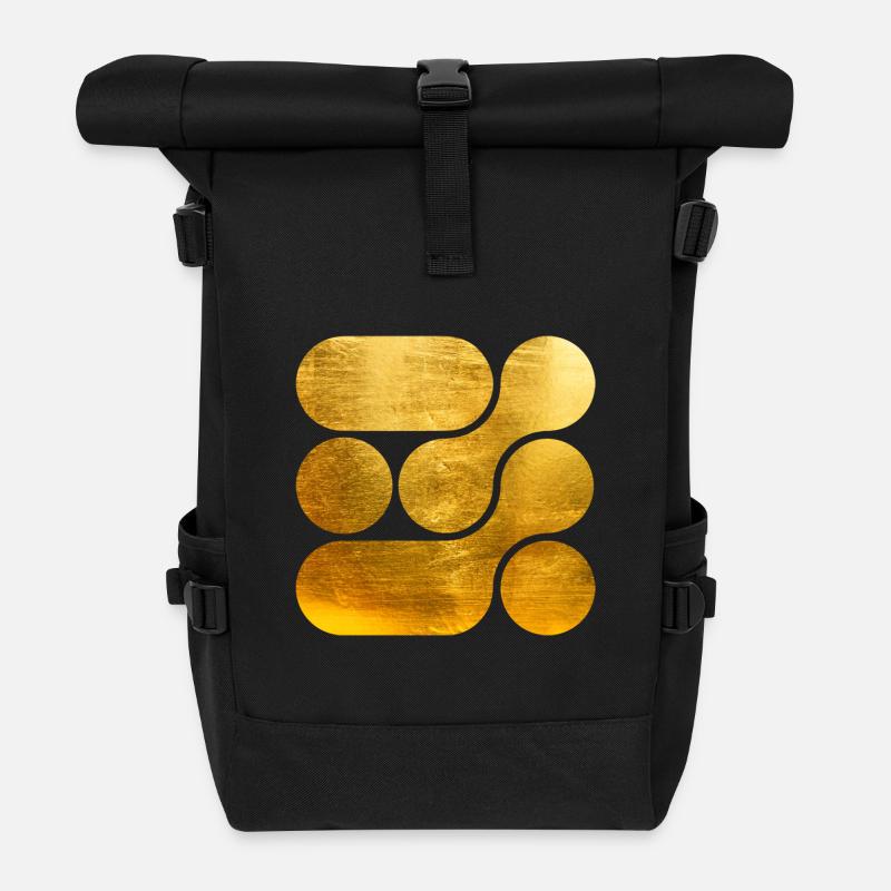 OCHOOO - GOLD - Sac à dos roll top - noir