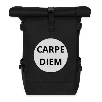 Carpe Diem - Rolltop Rucksack - Schwarz - Vorne