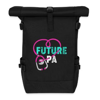 Physician Assistant Nursing MFA PA - Roll Top Backpack - black - Front