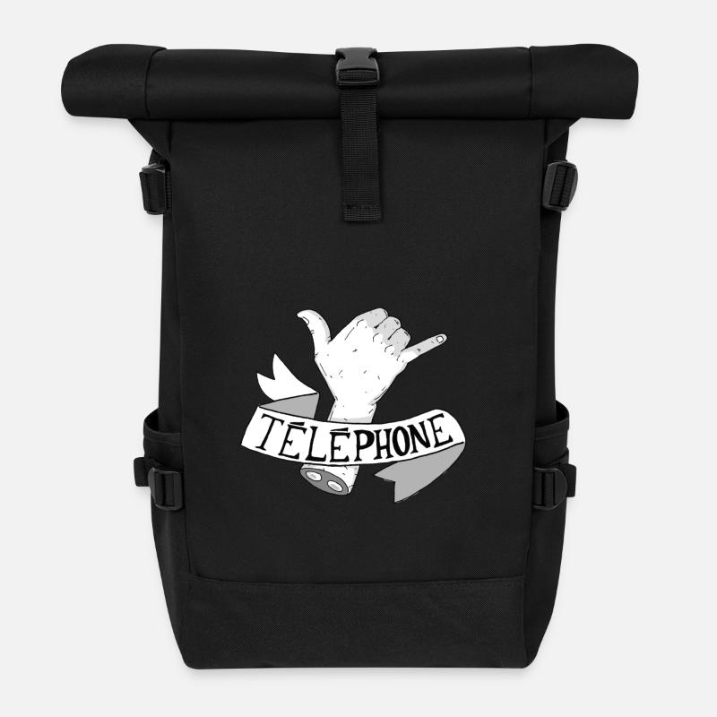 Rough Translation # 4 - Roll Top Backpack - black