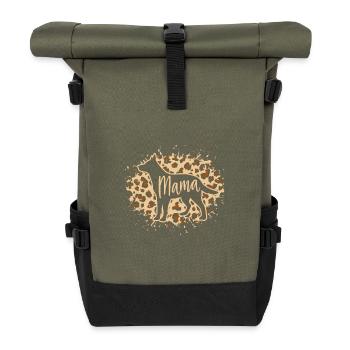 Australian Cattle Dog - Roll Top Backpack - olive/black - Front