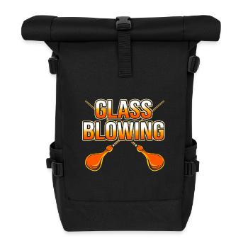Verre soufflé - Sac à dos roll top - noir - Devant