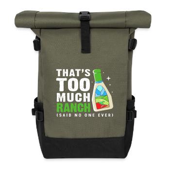Dressing - Roll Top Backpack - olive/black - Front