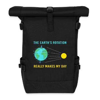 Earth Day - Roll Top Backpack - black - Front