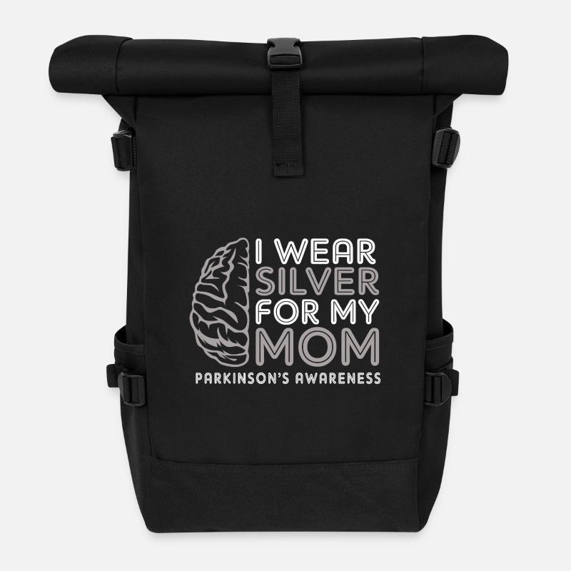 Parkinson Krankheit - Rolltop Rucksack - Schwarz