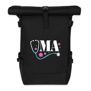 MFA Medizin Mediziner - Rolltop Rucksack - Schwarz - Vorne