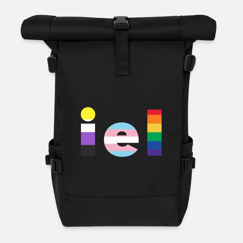 Sie - Rolltop Rucksack - Schwarz