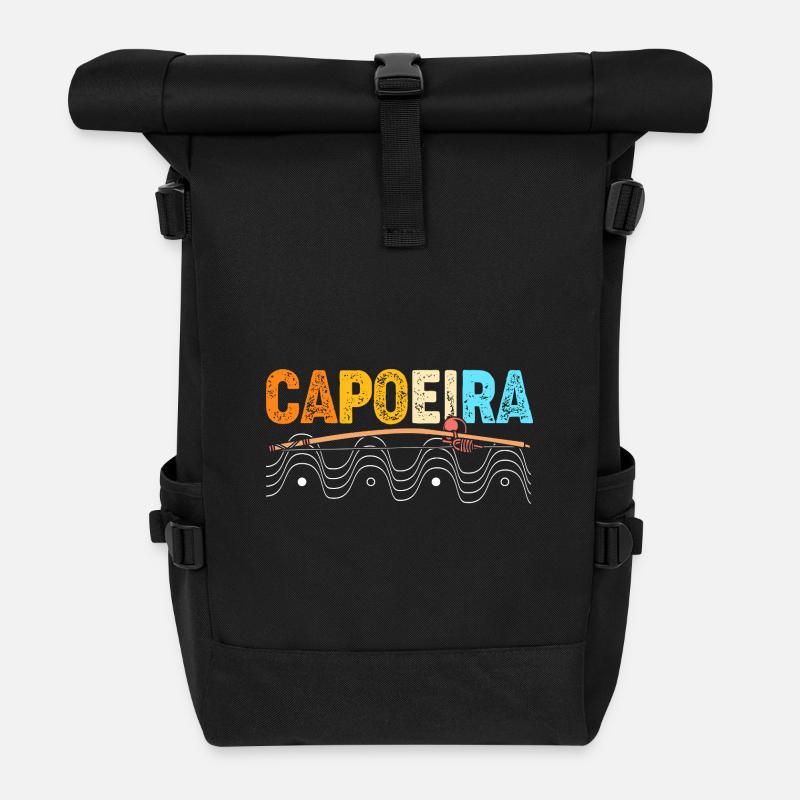 Capoeira - Rolltop Rucksack - Schwarz