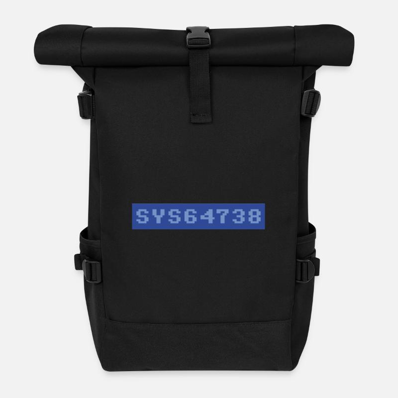 64 : SYS64738 - Sac à dos roll top - noir