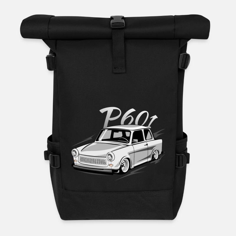P601 - Zweitakt DDR - Rolltop Rucksack - Schwarz