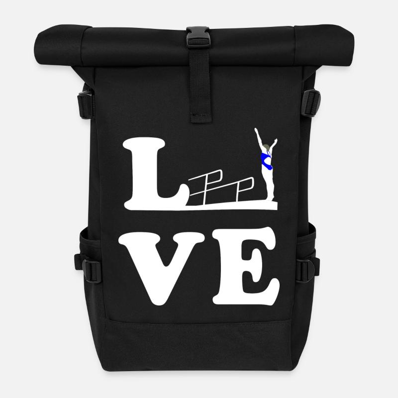 Plongée Plongée Plongée LOVE - Sac à dos roll top - noir