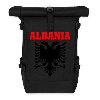 albania - Roll Top Backpack - black - Front