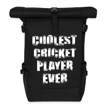Der coolste Kricketspieler aller Zeiten - Rolltop Rucksack - Schwarz - Vorne