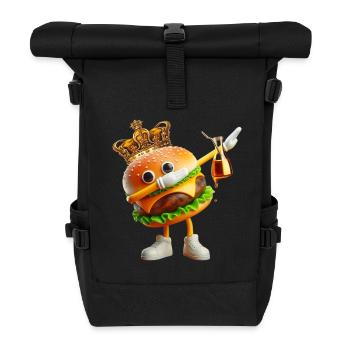 Royal Burger King : Héros couronné - Sac à dos roll top - noir - Devant