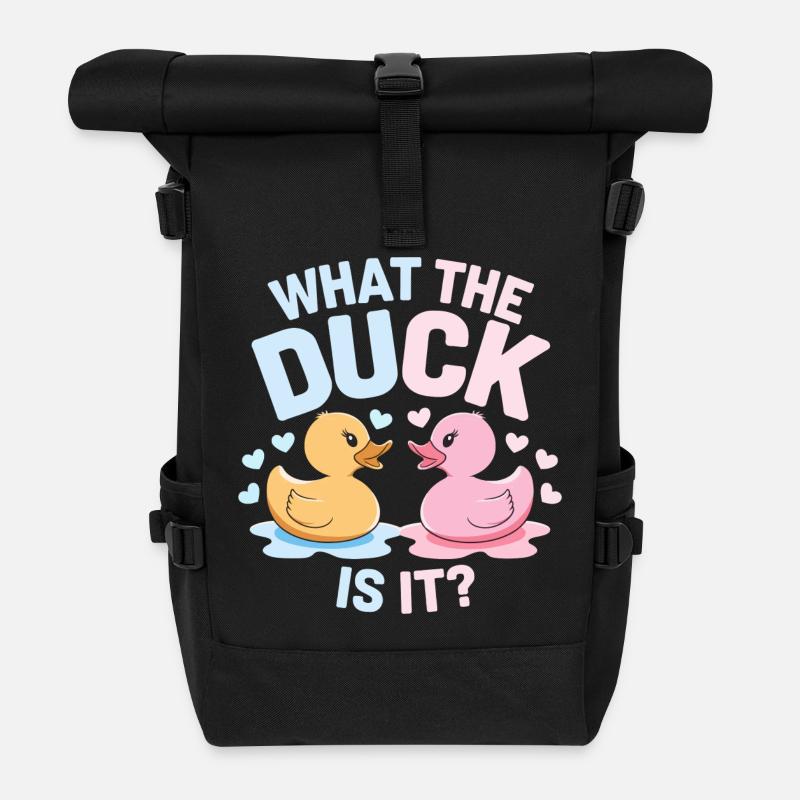 Was zum Teufel ist es: Enten - Rolltop Rucksack - Schwarz