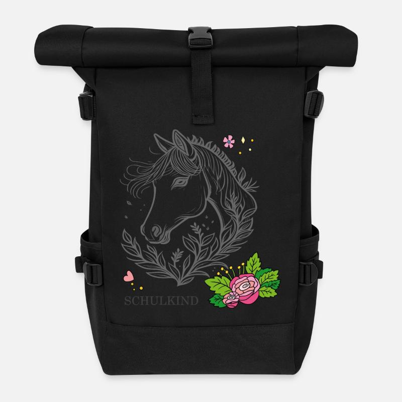 Schulkind - Rolltop Rucksack - Schwarz
