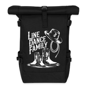 Line Dance Family Western Boots - Roll Top Backpack - black - Front