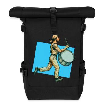 SCHLAGZEUGER #1 – Klang & Bild - Rolltop Rucksack - Schwarz - Vorne