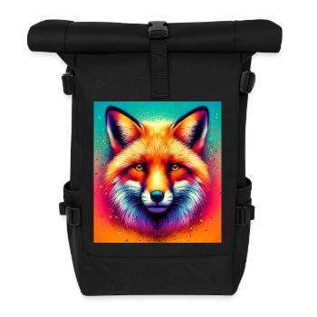 Fuchs - Rolltop Rucksack - Schwarz - Vorne