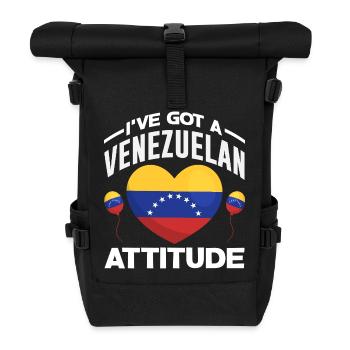 Drapeau du Venezuela Fierté & Maison Venezuela - Sac à dos roll top - noir - Devant