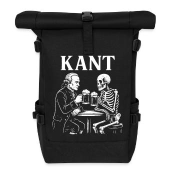 Kant Pub Toast with Skeleton - Roll Top Backpack - black - Front
