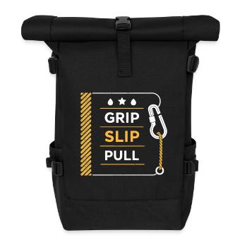 Grip Slip Sweater Rope - Roll Top Backpack - black - Front