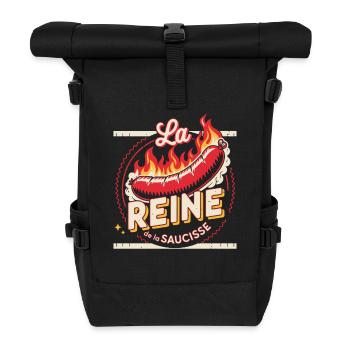 La Reine de la Saucisse en Flammes - Sac à dos roll top - noir - Devant