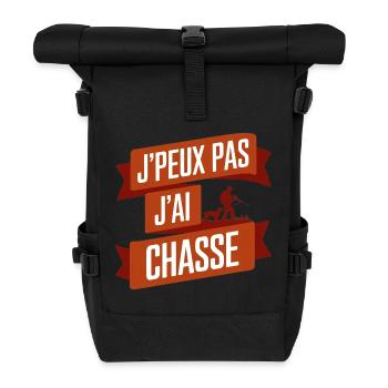 Jäger Ich kann nicht Ich habe gejagt Jagd - Rolltop Rucksack - Schwarz - Vorne