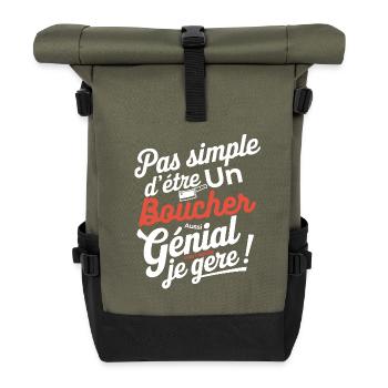 boucher aussi génial - Sac à dos roll top - olive/noir - Devant