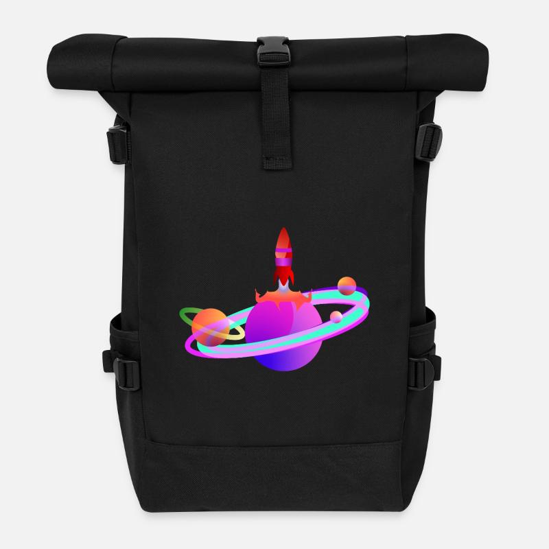 Schläger - Rolltop Rucksack - Schwarz