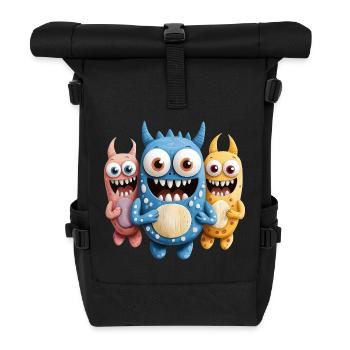 Monsters want to dance - Roll Top Backpack - black - Front