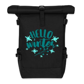 Bonjour l’hiver - Sac à dos roll top - noir - Devant
