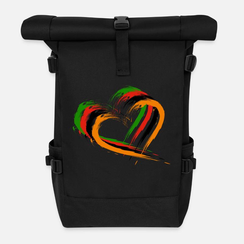 Sambia - Rolltop Rucksack - Schwarz