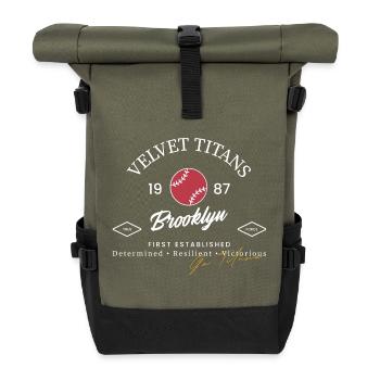 Velvet Titans - Rolltop Rucksack - Olive/Schwarz - Vorne