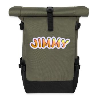 Emploi Jimmy - Sac à dos roll top - olive/noir - Devant