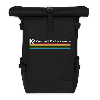 Kernel Existence - Rolltop Rucksack - Schwarz - Vorne