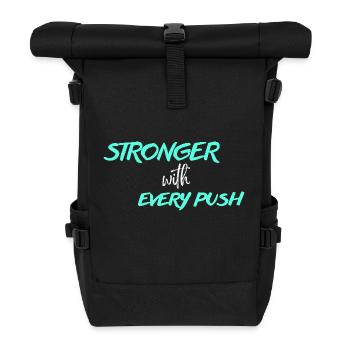Training - Rolltop Rucksack - Schwarz - Vorne