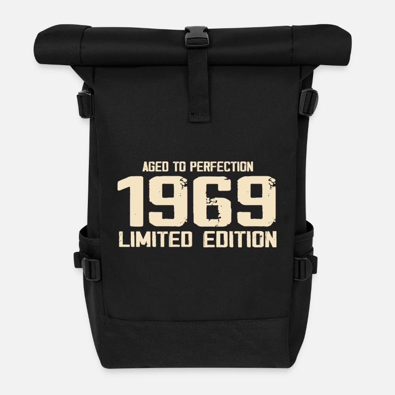 1969 Limited edition 1969 Geburtstag 1969 Retro - Rolltop Rucksack - Schwarz