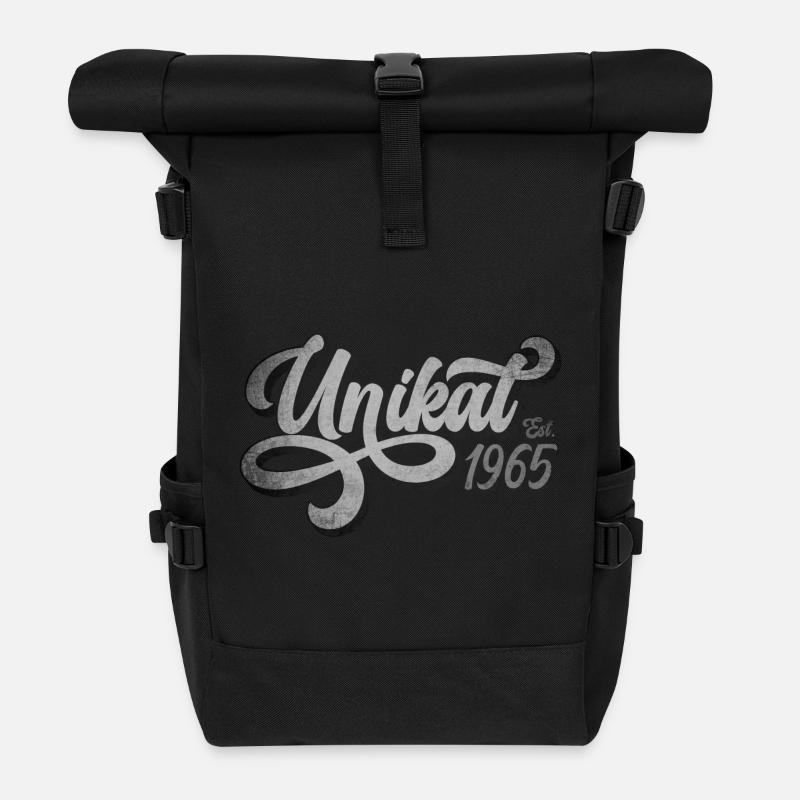Unikat Est. 1965 - Rolltop Rucksack - Schwarz