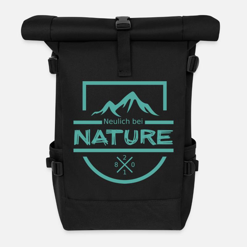 Neulich bei Nature - Mint - Rolltop Rucksack - Schwarz