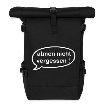 iYpsilon atmen nicht vergessen - Rolltop Rucksack - Schwarz - Vorne