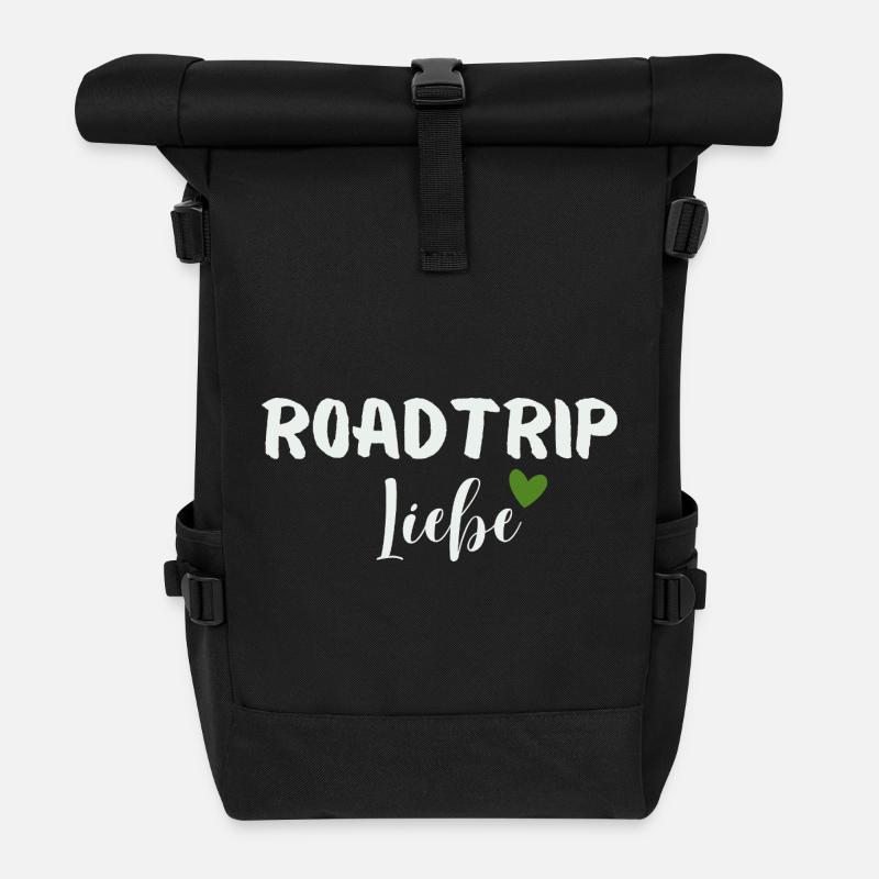 L’amour du road trip - Sac à dos roll top - noir