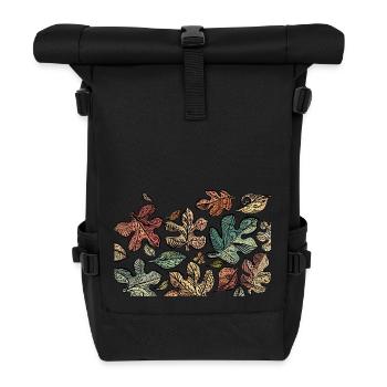Leafs - Roll Top Backpack - black - Front