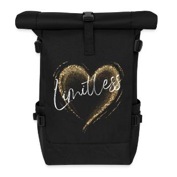 🚀 Limitless – Keine Grenzen, nur Möglichkeiten! - Rolltop Rucksack - Schwarz - Vorne
