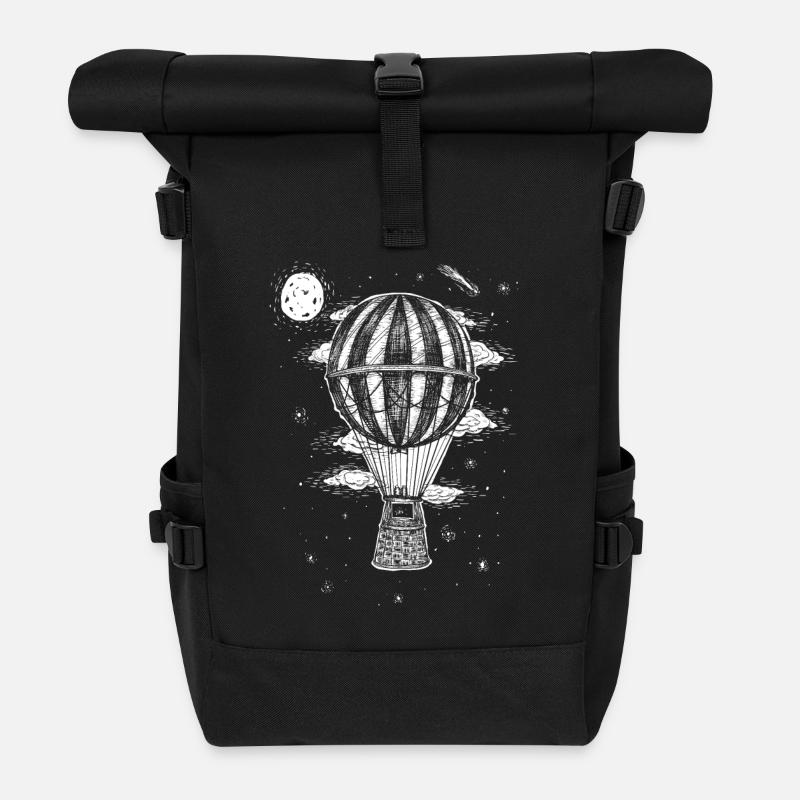 Baloon - Sac à dos roll top - noir